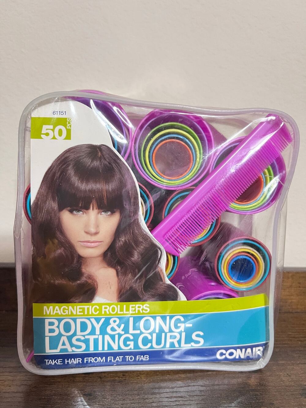 Conair Magnetic Rollers, Body & Long Lasting Curls Set of 58